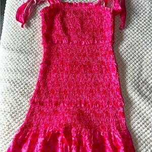 pink boutique dress